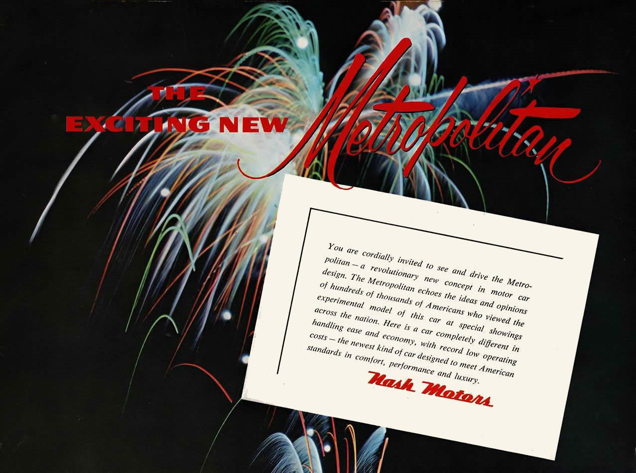 Nash Metropolitan sales brochure cover 1954