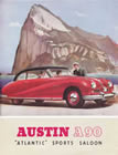 Austin A90 Atlantic Sports Saloon brochure cover 1949