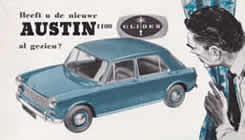 Austin 1100 Glider sales brochure cover 1963