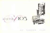 Austin A105 VandenPlas brochure cover 1958