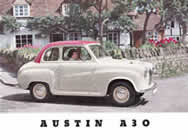 Austin A30 brochure cover 1953