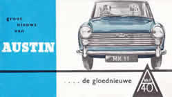 Austin A40 Mk II sales brochure cover 1961