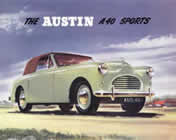 Austin A40 Sports brochure cover 1951