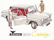Austin A60 Cambridge brochure cover 1961