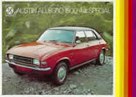Austin Allegro 1500 special brochure cover 1973
