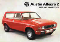Austin Allegro 2 1300 1500 Estate sales brochure cover 1975