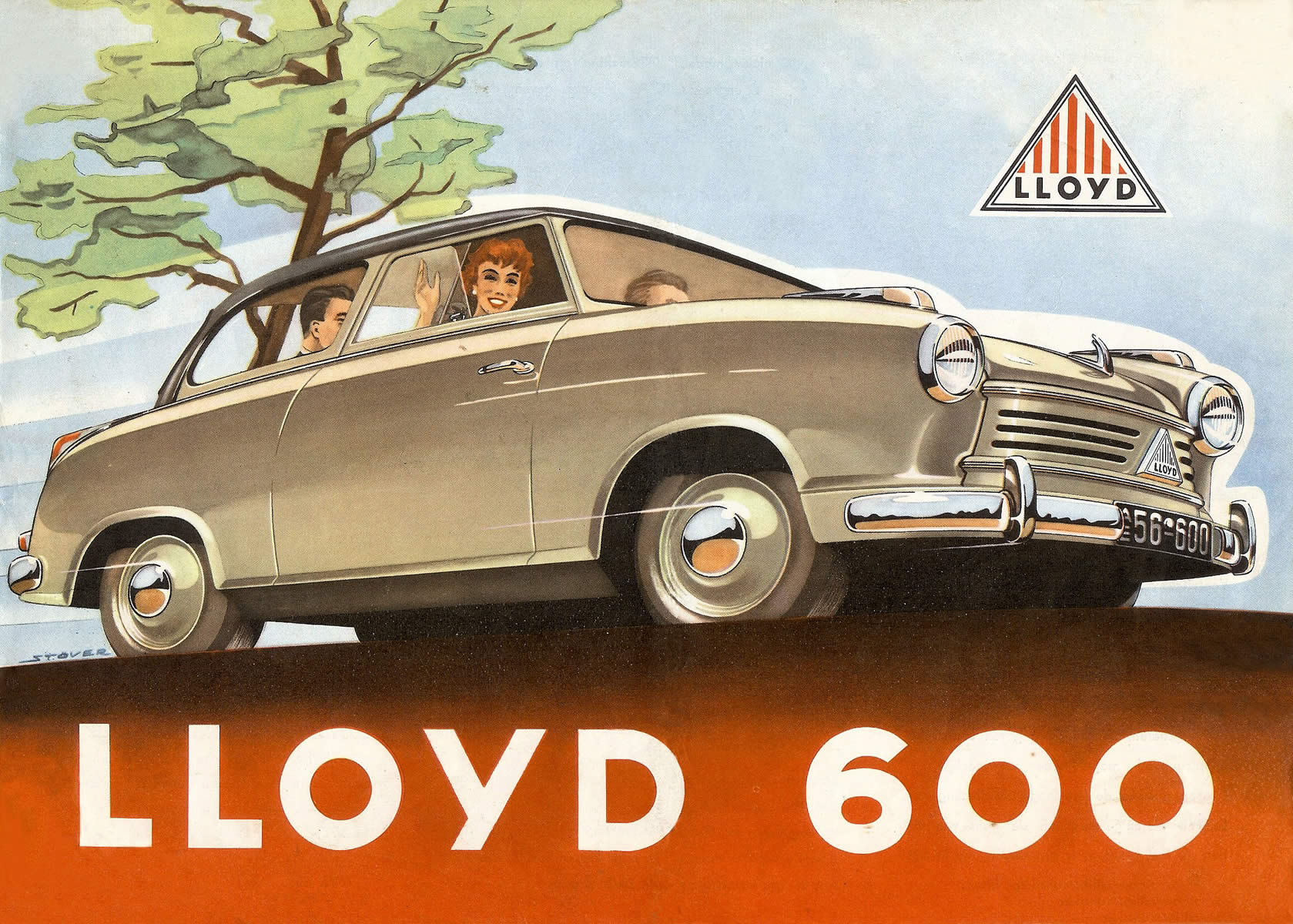 Lloyd 600 brochure cover 1955