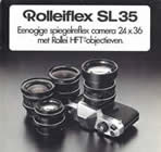 Rolleiflex SL35 sales brochure cover 1974