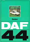 DAF 44 Sedan sales brochure cover 1972
