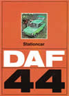 DAF 44 Stationcar sales brochure cover 1972
