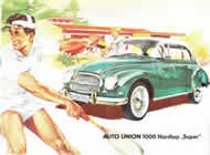 Auto Union DKW 1000 Super sales brochure cover 1958