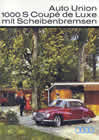 Auto Union DKW 1000s Coupe sales brochure cover 1962