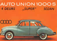 Auto Union DKW 1000 sedan Dutch sales brochure cover 1961