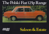 Polski Fiat 125p UK sales brochure cover 1978