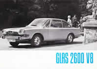 Glas 2600 V8 sales brochure cover 1966