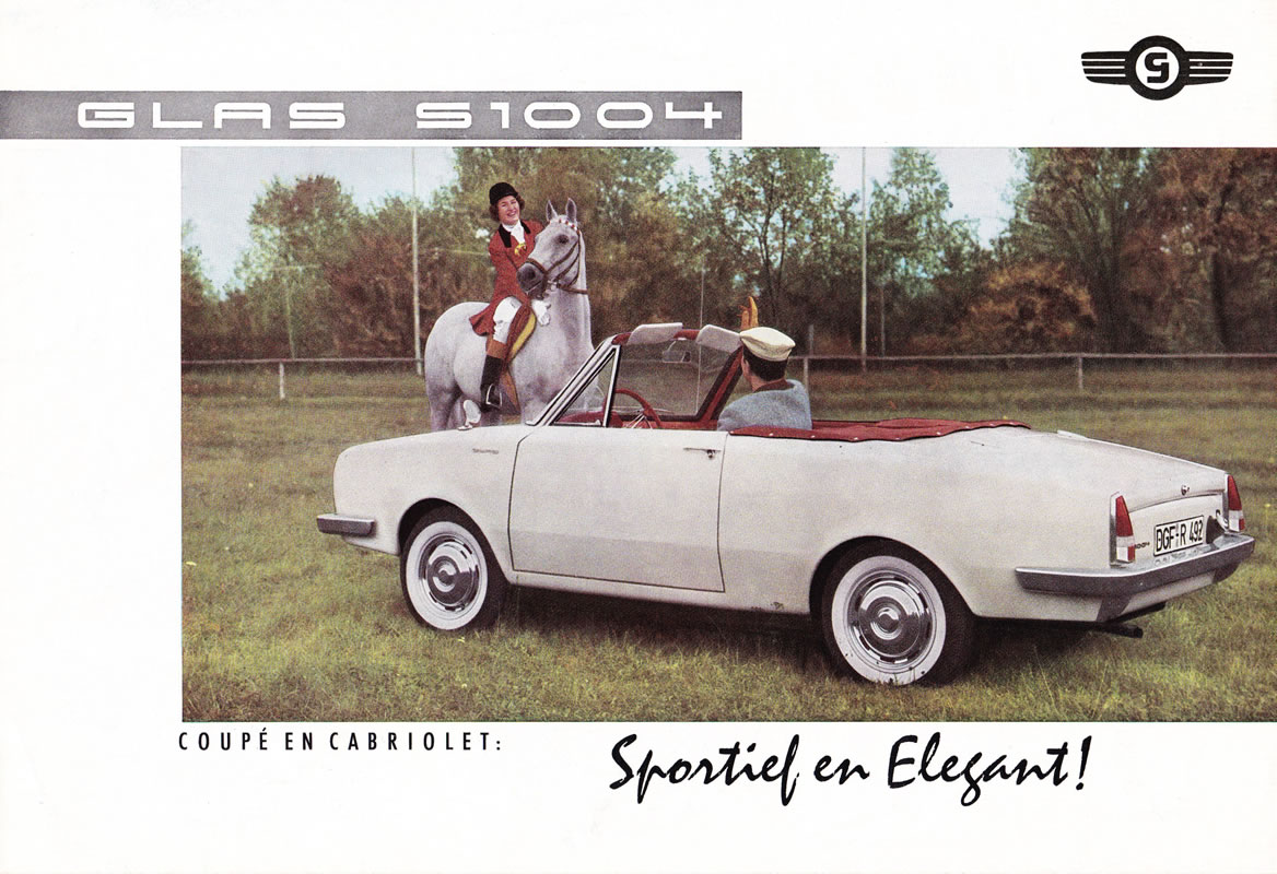 Glas S1004 Coup� & Cabriolet brochure cover 1962