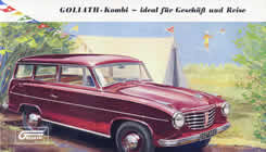 Goliath Kombi sales brochure cover 1956