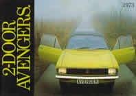 Hillman Avenger 2-door sales brochure cover 1973