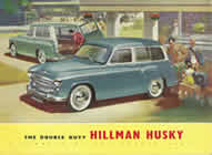 HILLMAN HUSKY Mk I sales brochure cover 1956