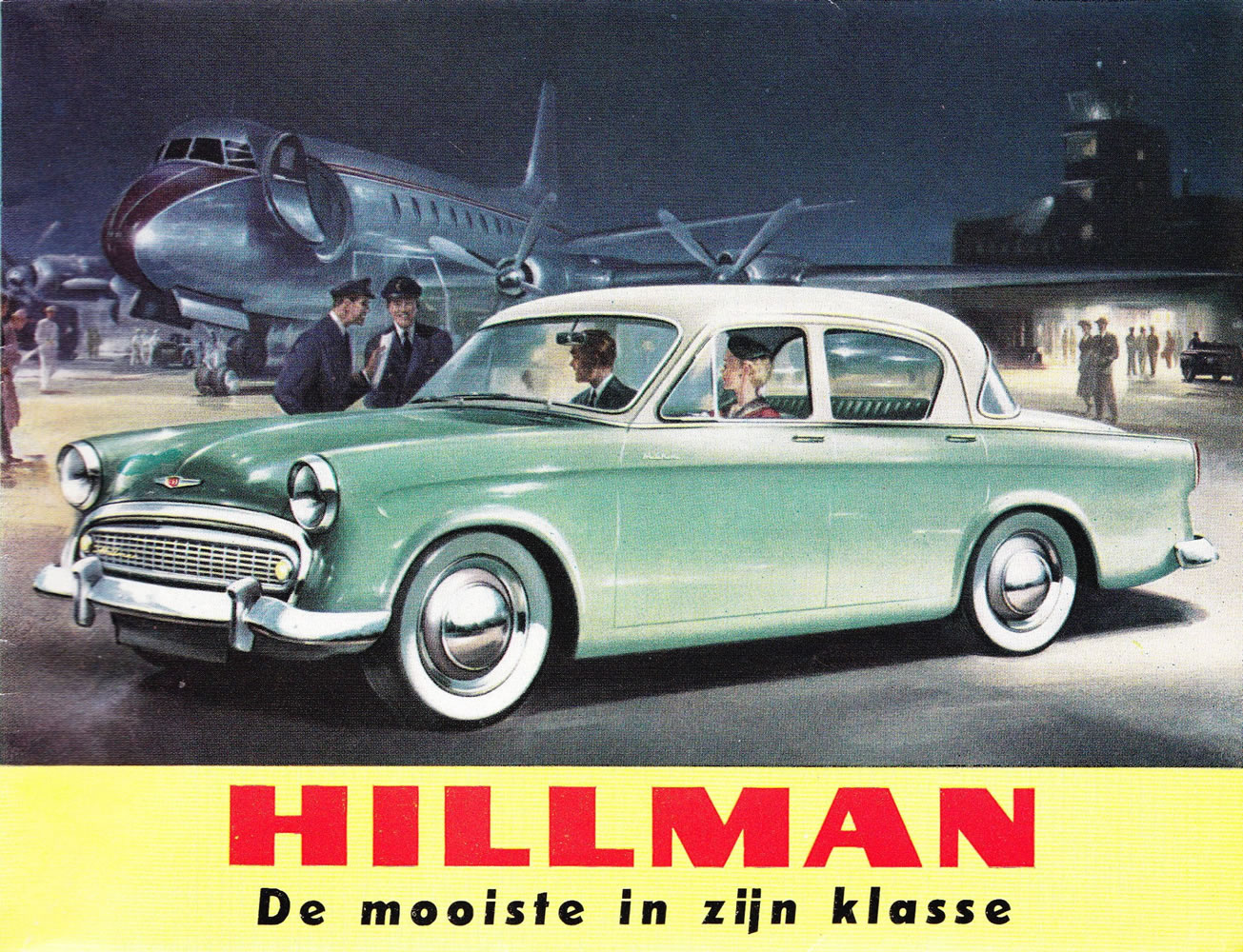 HILLMAN MINX Series I SALES BROCHURE cover 1956