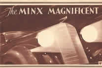 Hillman Minx Magnificent Export sales brochure cover 1936