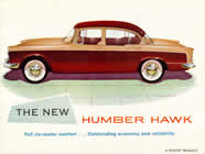 Humber Hawk series I sales brochure cover 1958