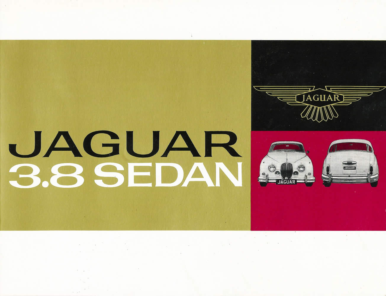 Jaguar Mark2 3.8 USA brochure cover 1962