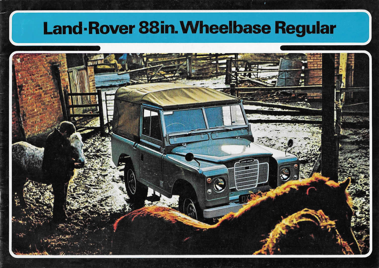 Land Rover 88in Regular Wheelbase brochure cover 1971