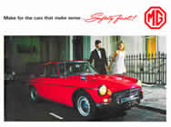 MG range sales brochure cover 1968