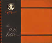 MG 2.6 litre brochure cover 1939