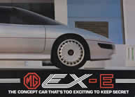 MG EX-E concept brochure cover 1985