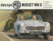 MG Midget Mk II Danish Brochure cover 1964