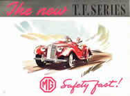 MG TF Midget brochure cover 1953