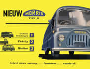 Morris J2 Van Dutch sales brochure cover 1956