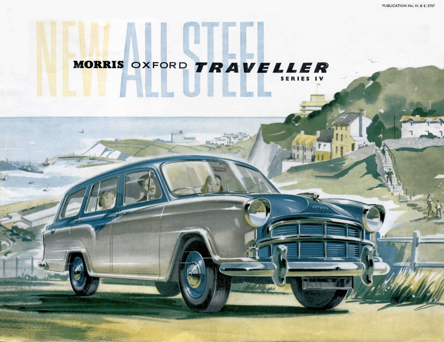 Morris Oxford Traveller series IV brochure cover 1957