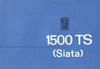 NSU Fiat Siata 1500TS sales brochure cover 1963