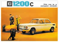 NSU 1200C English sales brochure cover 1968