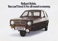 Reliant Robin sales brochure cover 1977