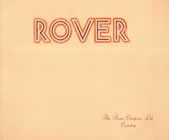 ROVER brochure cover from 1935
