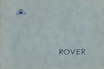 ROVER P4 75 brochure cover from 1949