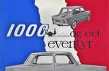 Simca 1000 sales brochure cover 1961