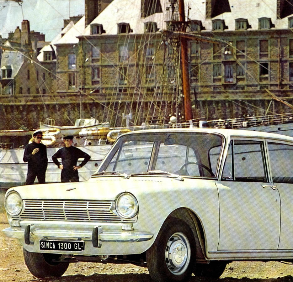 Simca 1300 GL sales brochure cover 1964