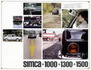 Simca range sales brochure cover 1964