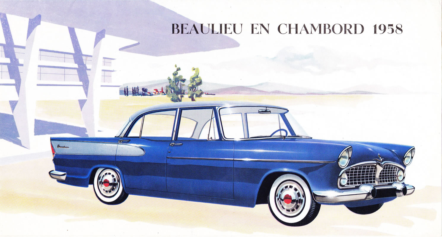 Simca Beaulieu & Chambord sales brochure cover 1958