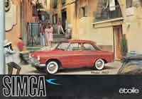 Simca Etoile sales brochure cover 1962