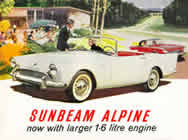 Sunbeam Alpine series III sales brochure cover 1963