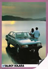 Talbot Solara sales brochure cover 1983