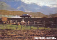 Triumph Dolomite sales brochure cover 1972