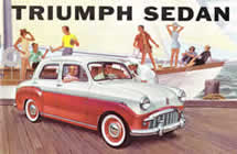 Triumph Ten USA 1958 brochure cover
