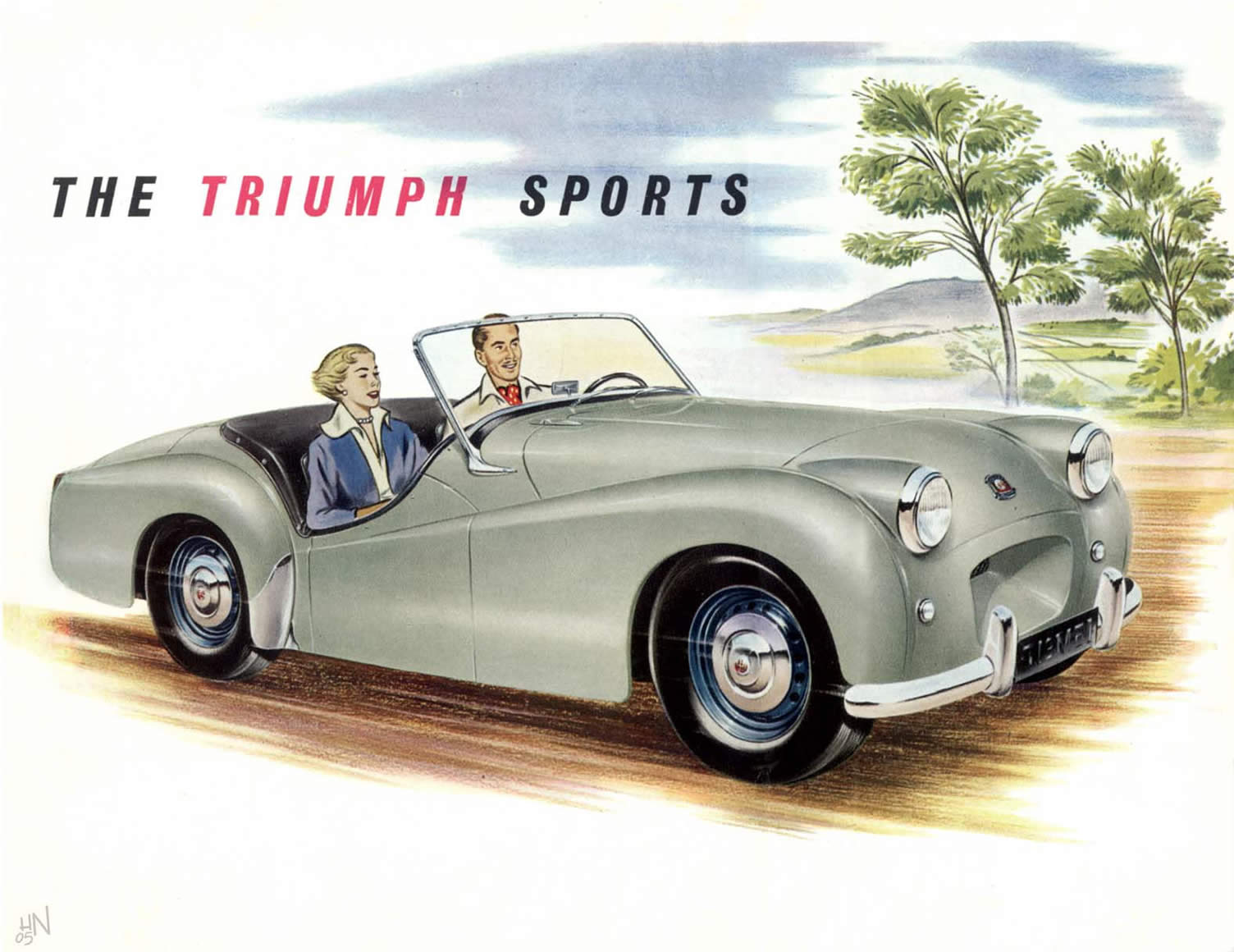 Triumph TR2 brochure cover 1953